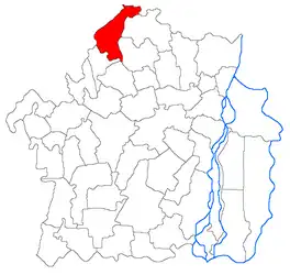 Location in Brăila County