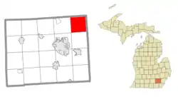 Location within Washtenaw County