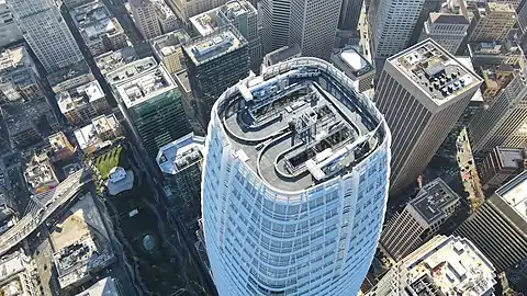 The roof of Salesforce Tower