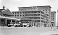 The Salisbury Road Center in the 1930s, with Old Kowloon Fire Station and The Peninsula Hong Kong