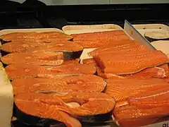 Salmon steaks