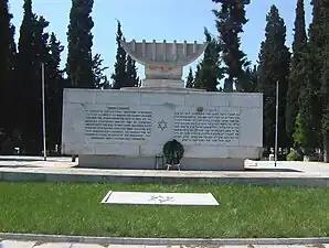 Holocaust memorial in the New Jewish Cemetery