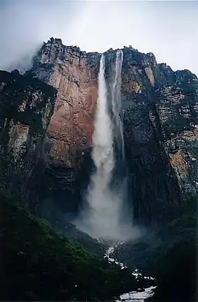 Angel Falls as seen from base