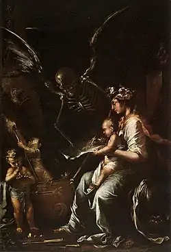 Human Fragility (ca. 1656), oil on canvas, 199 x 134 cm., Fitzwilliam Museum