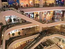 Piazza Interior and Escalators