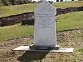 The restored headstone