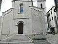 Facade of church