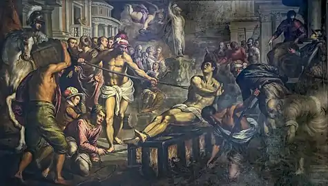 The Martyrdom of Saint Lawrence Palma il giovane