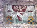 Santa Balbina in Rome: Coat of arms of Pope Innocent VIII (1473-1474) in the portico