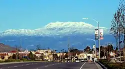 Newport Road looking east toward the San Jacinto Mountains