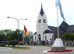 San Miguel Arcangel in Buenos Aires Province is an example of German colonisation, populated almost entirely by Volga Germans.