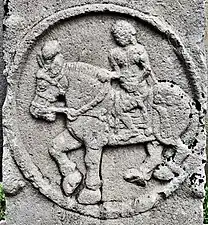 Foreigner on a horse, circa 115 BCE, Stupa No2.