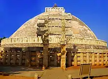 Sanchi Stupa in India, a Buddhist pilgrimage site