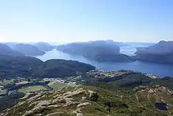 View of the village and municipality of Sand