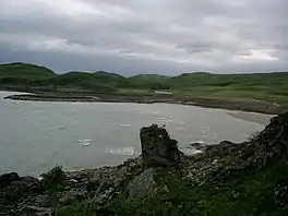 A bay with a rocky foreshore