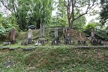 Headstone in the cemetery.