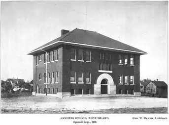 Sanders School, Blue Island, Illinois, 1900