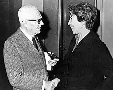 Natalia Ginzburg and President Sandro Pertini, early 1980s