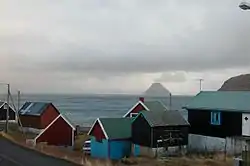 Sandvík with Lítla Dímun in the background