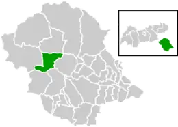 Location within Lienz district