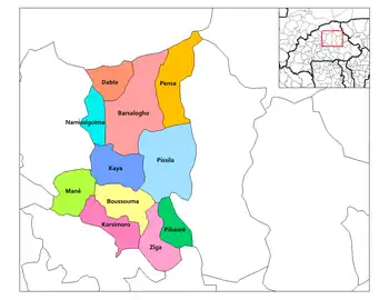 Namissiguima Department, Sanmatega location in the province