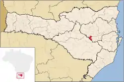 Location of Agrolândia