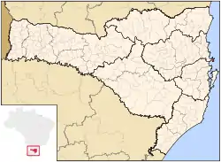 Location of Bombinhas