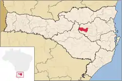 Location of Taió