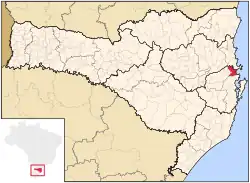 Location of Tijucas