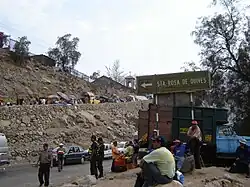 Entrance to the village of Santa Rosa de Quives