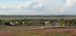 Santee, seen from the cemetery hill south of town