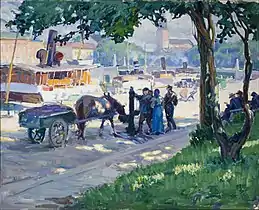 View from the Bank of Aura River, 1913
