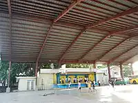 Basketball court and gymnasium