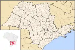 Location of Ferraz de Vasconcelos