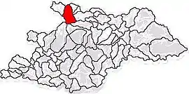 Location in Maramureș County