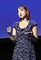 Sarah Jeong speaks at Revolution Hall during the 2016 XOXO Festival.