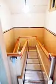 44 stairs that rise ten feet