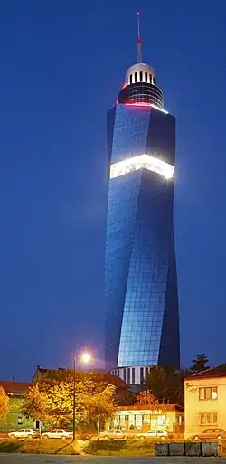 Image 54The Avaz Twist Tower in Sarajevo, the tallest building in Bosnia and Herzegovina (from Bosnia and Herzegovina)