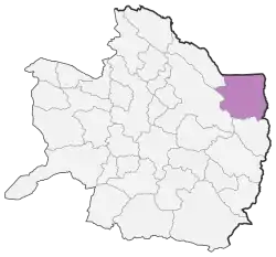 Location of Sarakhs County in Razavi Khorasan province