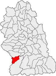 Location in Hunedoara County