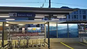 Canopy-covered platform