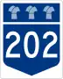 Highway 202 marker