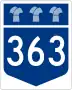 Highway 363 marker