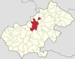 Location in Satu Mare County