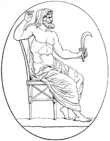 Image 32Greek God Kronos/Saturnus with sickle (from List of mythological objects)