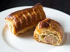 A saucijzenbroodje is a popular snack in the Netherlands and is a variant of a sausage roll.