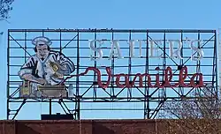 The Sauer's Vanilla sign.