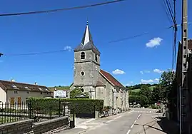 The church in Saulcy