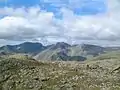 The Sca Fell massif from the summit of Crinkle Crags