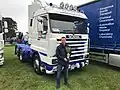 Scania 143M winning 1st prize for classic trucks at Showmotions Truck Show.